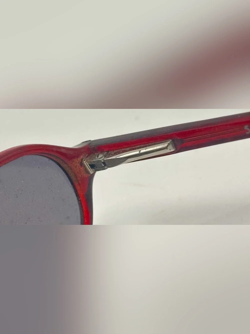Parade 1527 Red Oval Sunglasses Frames Only